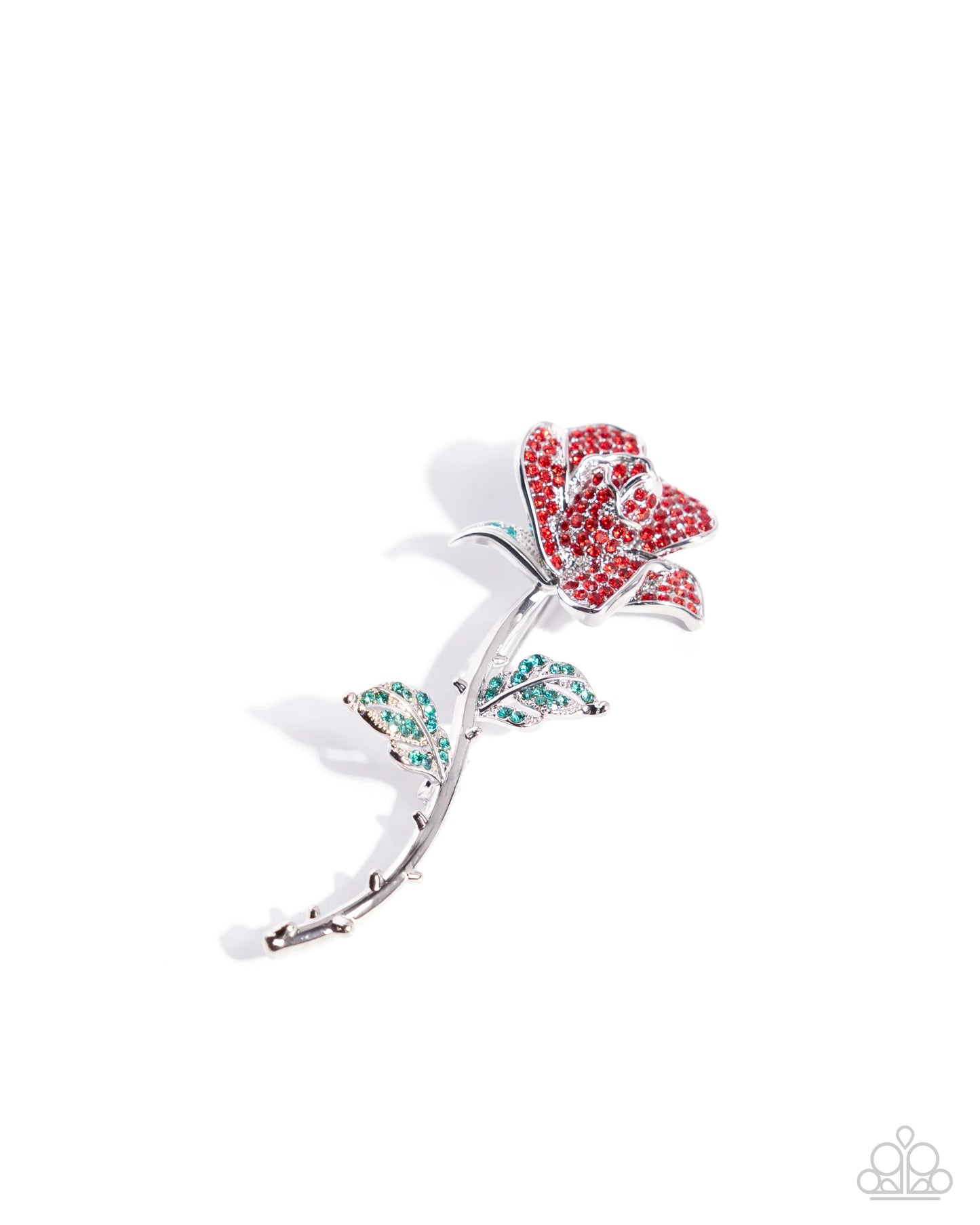 Reliable Rose Red Brooch