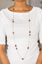 Pacific Piers - Brown Necklace