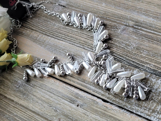 Dripping With DIVA-attitude - White Necklace