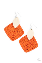 Sabbatical WEAVE - Orange Earrings